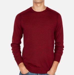 EXPRESS Merino Wool Thermal Red Sweater